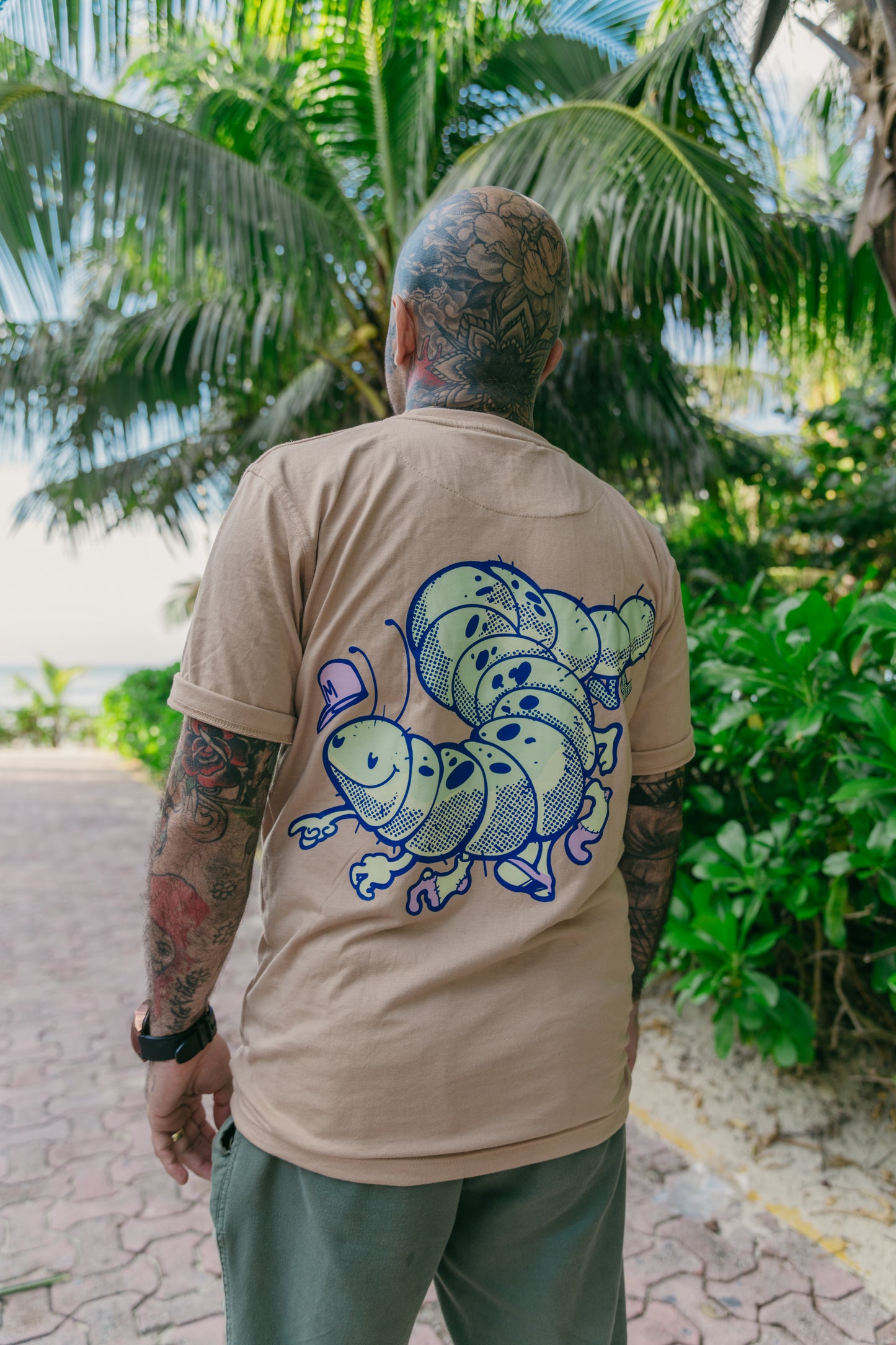 Mmm Slick Back Caterpillar Tee