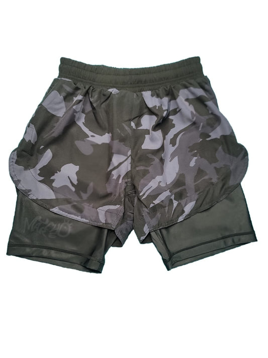 Black Camo Training Shorts - 15'